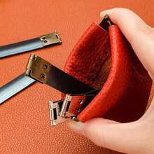 バネ口金具 12cm 10個セット 取り付け簡単 ポーチ 財布 留め具 手芸材料 クラフト用品 DIY作成用 シルバー-12cm - シルー-12厘米 - チェックする 5