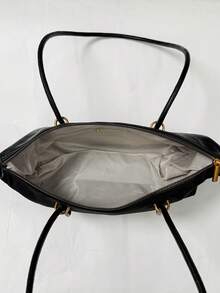 Women's Shoulder Bag, Fashionable Retro Elegant Minimalist Pendant Black Bag - Coffee - View 8