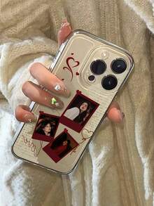 1件 DIY 3照片拼貼超薄透明 TPU 手機殼，適用於 Apple 18ProMax/Duo/17ProMax/16Pro/15/14Plus/13Pro/12ProMax/11/XsMax/8/7/6Plus，高級商務風，送給領導、朋友、父親、母親、男朋友、女朋友的最佳禮物 - 無色 - 查看 4