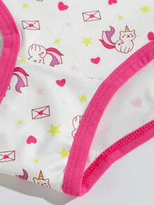 Bộ 12 món ngẫu nhiên áo tank top và quần lót cho bé gái, họa tiết hoa dễ thương, chất mềm co giãn thoải mái, quần lót tam giác cho bé gái - Nhiều màu - Xem 4