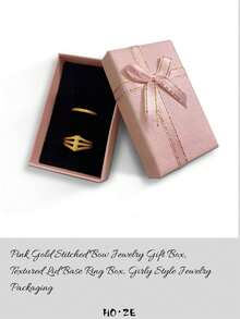 24pcs/Set 5*8*2.5cmMulti-Color Bow Ribbon Jewelry Box, Luxury Lid & Base Gift Box, Packaging For Ring, Necklace, Earring, Birthday & Christmas Gift Box - Multicolor - View 4
