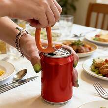 Pembuka Kaleng, Pegangan Anti Selip, Pembuka Kaleng Manual Plastik, Mudah Digenggam, Terbuat dari Plastik, Pembuka Kaleng Dapur, Sempurna untuk Penggunaan di Rumah dan Restoran, Aksesori Pesta Natal yang Ideal - View 5