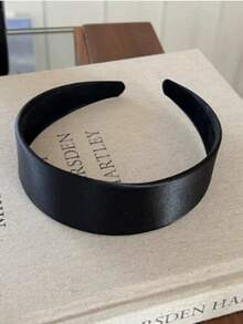 Minimalist Silk Satin Headband, New Wide-Brim Hair Hoop For Women, Versatile Anti-Slip Hair Accessory For Outings - Multicolor - View 5