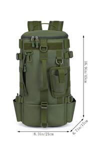 Ransel Multifungsi untuk Berkemah di Luar Ruangan, Tas Pancing, dan Tas Joran Pancing, Bahan Kain Baru Musim Gugur/Dingin, Kapasitas Besar, Banyak Kantong, Ransel Pria - MultiWarna - View 3