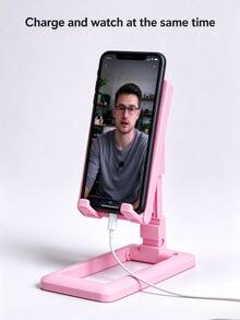 1pc Foldable Telescopic Multi-Function Desktop Phone Stand, Creative Height Adjustable Portable Holder; Suitable For Daily Use, Bedside, Online Classes, E-Commerce Photography And Desktop Storage; Stable Base, Travel Essential, Hands-Free, Comfortable Viewing - One Size - View 7