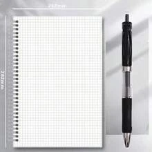 دفتر ملاحظات حلزوني شبكي A5/B5/A4 قطعة واحدة مع شريط مطاطي، سميك ومتين، كتابة سلسة، لملاحظات الطلاب في الفصل، مذكرات المكتب، اليوميات اليومية، التحضير للامتحانات، ملاحظات الاجتماعات، أدوات مدرسية للعودة إلى المدرسة - A - مشاهدة 8