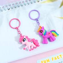 Hasbro Cartoon My Little Pony Unicorn Keychain Cute Car Key Chain Rainbow Horse Unisex Bag Pendant Gift - Multiple Styles - View 3