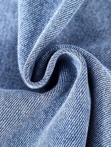 Straight Leg Fashion Casual Denim Jeans, Suitable For Boys, Street Style - Blue - View 8