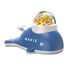 1PC Dog Puzzle Treat Dispenser Toy, Whale-Shaped Press-And-Pop Kibble Dispenser, Pet Interactive Training Slow Feeder Toy, Fun Foraging Boredom Relief Reward Toy, Suitable For Puppies And Small To Medium Dogs - Blue and White - View 5