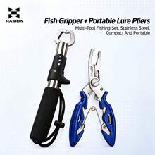 HASIDA Fishing Lure Pliers, Hook Removal Line Cutting Multifunction Lure Scissors Pliers, Stainless Steel Fishing Scissors Pliers - Blue - View 9