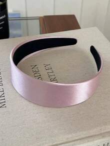 Minimalist Silk Satin Headband, New Wide-Brim Hair Hoop For Women, Versatile Anti-Slip Hair Accessory For Outings - Multicolor - View 8