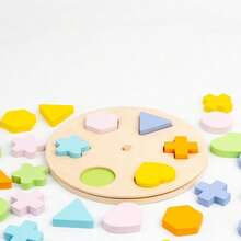 Children's Educational Desktop Toy Rotating Blocks Early Learning Puzzle Matching Toy Rotating Shape And Color Matching Puzzle Desktop Blocks Christmas Gift - Multicolor - View 4