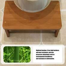 Bamboo Toilet Squat Stool Wide Bathroom Potty Step Non Slip Portable UK - VJN0489 - View 10