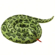 1pc Realistic Snake Shaped Plush Doll, Vivid Scale Pattern Design, Soft Fabric And Durable Stitching, Suitable For Room Display And Personal Collection - Multicolor - View 12