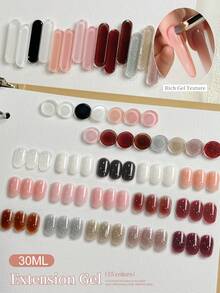 1pc 30ml Nail Extension Gel, Nail Crystal Extension Agent, Nail Art Gel, Makes Nails Longer - Multicolor - View 5
