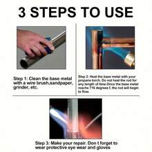 10/20-Pack Universal Core Wire Multi-Purpose Copper Aluminum Repair Rod, Low Temperature Welding Rod - An Easy-To-Use Welding Wire Suitable For Long-Lasting Repair Of Copper, Iron, Aluminum, And Stainless Steel - Lead-Free, High-Performance Materials - 10pcs - View 10