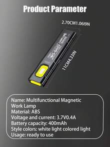 LED Multi-Function Flashlight, Magnetic Clip-On, Adsorbable, Handheld Mini Flashlight, Suitable For Night Running, Camping, Cycling, Hiking, Repair Lighting, Multi-Scenario Convenient Magnetic Flashlight - Flashlight - View 10