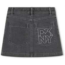 DKNY تنانير طفلة صغيرة - الأسود - مشاهدة 2