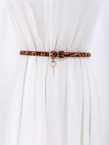1pc Ins Minimalist Vintage Waist Belt, Fashion Commuter Style, High-Quality Artificial PU, Versatile Multi-Color Thin Belt - Pin Buckle Belt - View 13