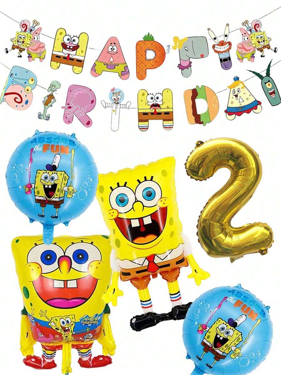 SpongeBob SquarePants SquarePants Party Balloon Set, Quick And Easy ...