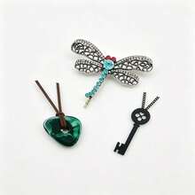 4pcs Set Button Glasses, Keychain And Anime Character Costume Accessories, Perfect For Halloween And Christmas - Multicolor - View 3