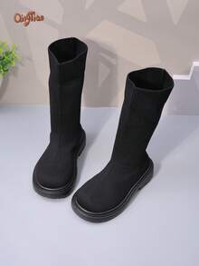Christmas Kids Casual Boots For Daily Wear - Black - View 5
