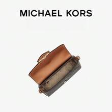 Michael Kors Women's MK Fleur Crossbody Bag, Convertible Flap Shoulder Bag, Fashion Handbag With Detachable Strap - Brown - View 4