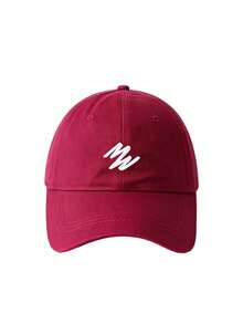 Big Head Big Size Baseball Cap, M Letter Embroidered Curved Brim Dad Hat, Casual Soft Cotton Adjustable Sports Sun Hat, Women's - Multicolor - View 11