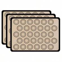 3pcs Silicone Baking Mats With Round Scale, Half Sheet Size Baking Liners, Suitable For Macarons, Cookies, Pastries And Baked Foods, Fits Standard Baking Trays - View 17