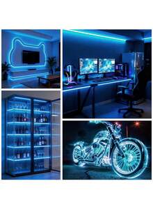 1pc USB COB Light Strip With Switch 5V Flexible Self-Adhesive LED Strip, Cuttable Ambient Light For Bedroom / Bar / TV Background / Party DIY Decoration - One Size - View 6