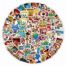 1set/102pcs Fun Sticker Pack With Many Movie Characters. Easy Peel, No Residue. Perfect For Skateboards, Laptops, Helmets, Kids Crafts And Gift Wrapping.(Stochastic Style) - Multicolor - View 4