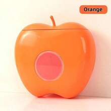 Plastic Bag Storage Rack, Apple-Shaped Bag Dispenser, Wall-Mounted Storage Box, Space-Saving Bag Organizer, Elastic Packaging Bag Storage Rack, Multi-Functional Durable Storage Rack, Suitable For Home, Office, Kitchen, Bathroom, Can Store Trash Bags, Shower Caps, Etc., Dust-Proof Box, Bathroom Storage, Kitchen Container - Multicolor - View 3