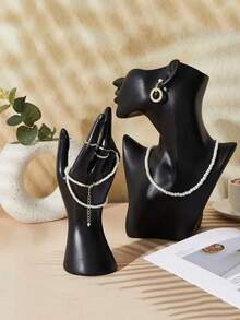 1pc Human Body Model Bracelet, Glove, Ring, Bracelet Jewelry Display Stand, Suitable For Cosmetics, Desk, And Accessories Storage For Women Storage Organizer Travel Essentials Gift Back To School - A - View 2