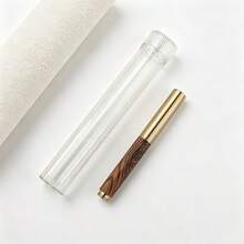 Vintage Wood Grain Fountain Pen Brass Metal Cap Natural Wood Barrel Signature Pen Business Writing Gift For Men Collection - 1099 - View 6