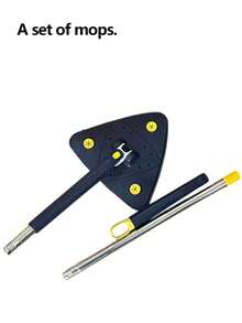 360° Rotatable Adjustable Cleaning Mop, Long Handle Triangular Mop, Professional Long Window Reach Mop, Suitable For Floor/Ceiling/Corner/Glass Cleaning/Car. (Mop Head Color Randomly Shipped.) - Triangle Mop - View 11