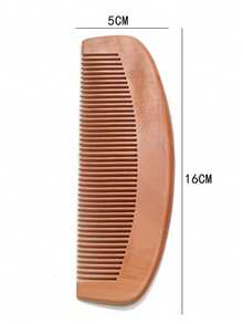1pc Long Wide-Tooth Red Sandalwood Massage Comb, Anti-Static, Long Hair Massage Wooden Comb, Perfect For Curly, Straight And Long Hair - A - View 7