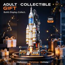 Rocket Launch Tower Building Model, 899 Pieces Adult Collectible Building Blocks Set, Rocket, Booster And Launch Base, Suitable As Gift For Collectors On Halloween, Christmas, Thanksgiving And Birthday - Dawn Rocket Launch Pad - View 3