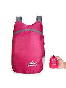 1pc Lightweight Foldable Backpack, Portable Travel Bag, Hiking Sports Climbing Bag, Large Capacity Storage Outdoor Bag, Gift School Bag - Multicolor - View 13