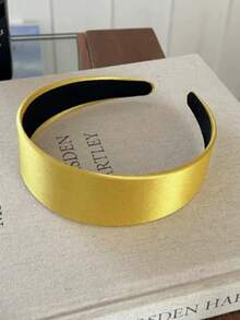 Minimalist Silk Satin Headband, New Wide-Brim Hair Hoop For Women, Versatile Anti-Slip Hair Accessory For Outings - Multicolor - View 4