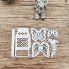 1pc Butterfly Box Metal Cutting Die, Suitable For Scrapbooking, Handmade Card Making And Gift Box Making, Fun Embossing Template - Box - View 5