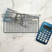 2pcs/4pcs, $500, $1000, $1500 And $5000 Savings Money Challenge Binder Tracker, Simple And Fun Way To Save Money, Budget Planner, Zipper Cash Envelopes, A6 Budget Binder Pages - Sets - View 3