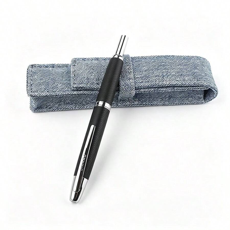 JINHAO 10 Retractable Fountain Pen Metal Press Type Ink Pen Business Office Writing Gift Pen For Men Women Stationery - 10 - View 1