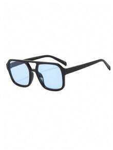 1 Pair Fashion Women's Glasses, Decorative Glasses, Large Frame Aviator Full Frame Glasses - Multicolor - View 11