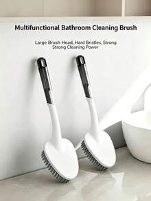 1pc Household Bathroom Cleaning Brush, Multi-Functional Gap & Corner Brush For Bathroom Walls, Floor Crevices And Shoes - Multicolor - View 2
