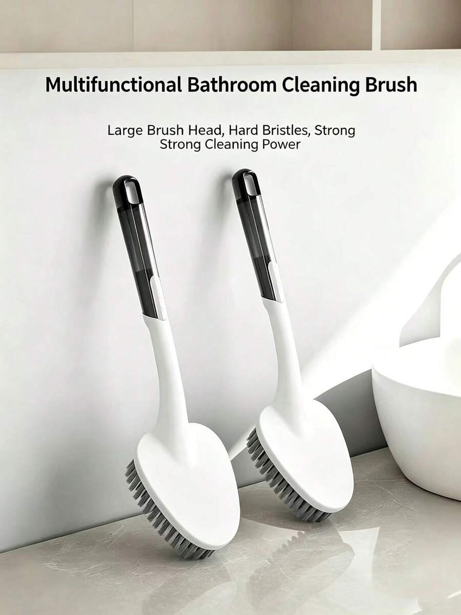 1pc Household Bathroom Cleaning Brush, Multi-Functional Gap & Corner Brush For Bathroom Walls, Floor Crevices And Shoes