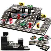 42pcs Magnetic Track Set, Suitable For Pulling Cars, Magnetic Building Blocks, Creative Assembly Toys, Educational Magnetic Toys, Suitable For Boys And Girls - Multicolor - View 1
