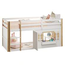 Bunk Bed (90 X 190), Loft Bed, Multifunctional, Can Be Built Underneath To Create A Area, Without Mattress, White - 1 - View 8