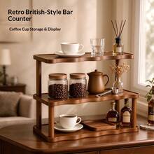 1PC Bedroom Vanity Makeup Organizer, 3-Tier Desktop Cup Storage Rack, Living Room Bar Coffee Cup Organizer, Kitchen Cup Holder, Office Desktop Wave Storage Rack, Christmas, Halloween Home Decor, Suitable For Kitchen, Living Room Bar, Study, Dining Room, Exquisite And Beautiful - Multicolor - View 1