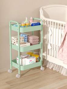 1. Kệ lưu trữ kim loại nhiều tầng nhỏ gọn và phong cách, trang bị 4 bánh xe di chuyển linh hoạt và tiện lợi, phù hợp cho nhà ở, salon, phòng tắm, nhà bếp, văn phòng/studio, phòng trẻ em và ký túc xá. Đặc biệt thích hợp làm quà tặng tân gia, sinh nhật, Giáng sinh và tiệc mừng em bé (thiết kế dễ thương và phong cách, hoàn hảo cho ngôi nhà mới). - Nhiều màu - Xem 7