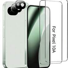 4pcs/Pack High Definition Anti-Scratch Screen Protector For 10A, Pixel 10 Pro Fold /Pixel 10/ 10 Pro XL / Pixel 10 Pro / Pixel 11 Pro / Pixel 11/ Pixel 11 Pro Xl, 3D Camera Black Lens Protector, Fingerprint Unlock, Anti-Scratch, Tempered Glass Screen Protector, Ultra HD Phone Screen Protector, Camera 3D Transparent Lens Protector, Fingerprint Recognition Support - Clear - View 11